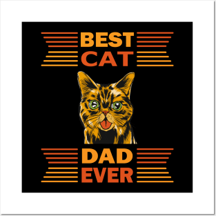 Best Cat Dad Ever Posters and Art